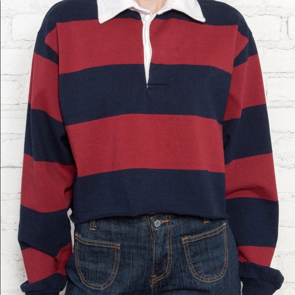 Brandy Melville Evelyn Thick Stripe Top